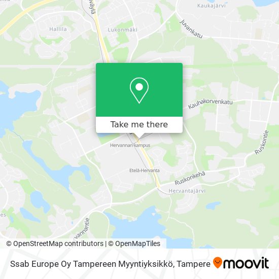 Ssab Europe Oy Tampereen Myyntiyksikkö map