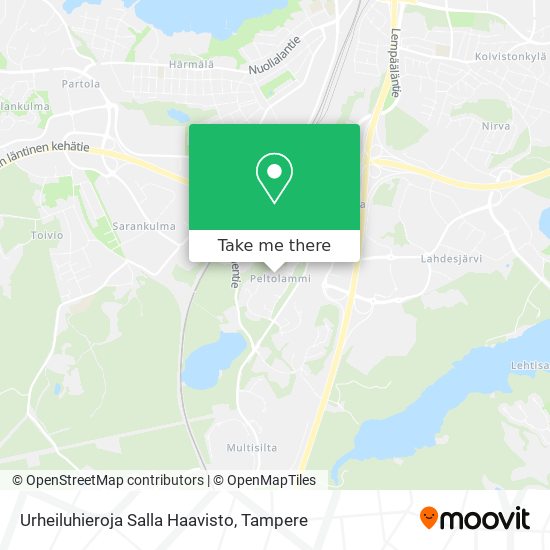 Urheiluhieroja Salla Haavisto map