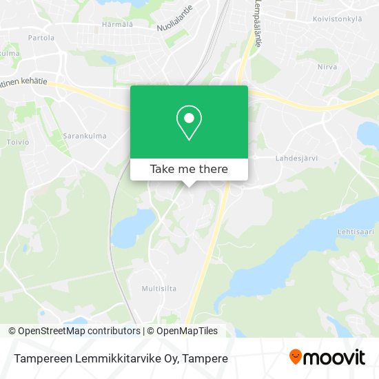 Tampereen Lemmikkitarvike Oy map