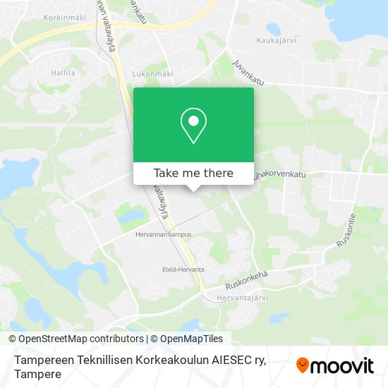 Tampereen Teknillisen Korkeakoulun AIESEC ry map