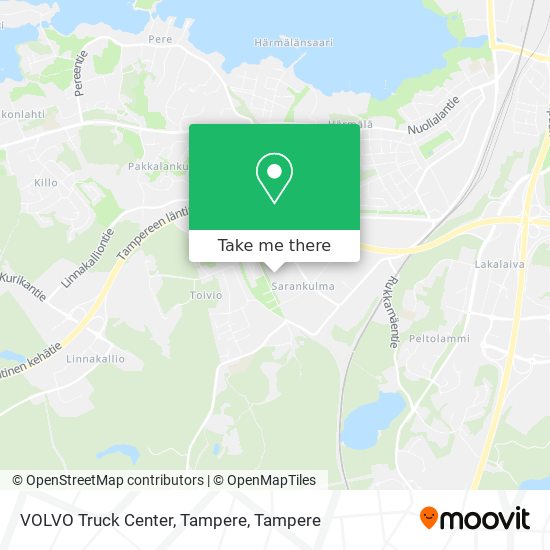 VOLVO Truck Center, Tampere map