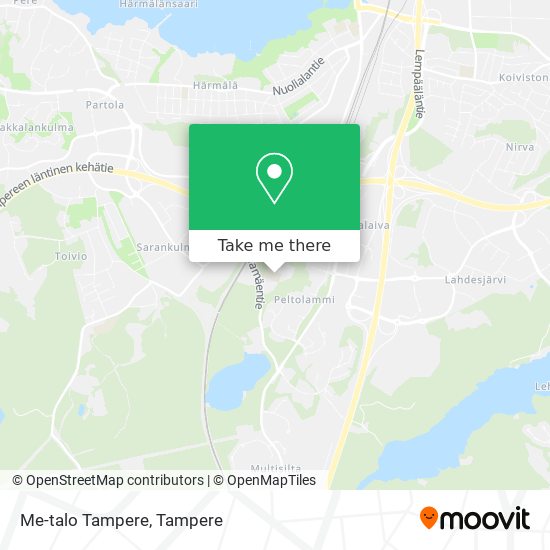 Me-talo Tampere map