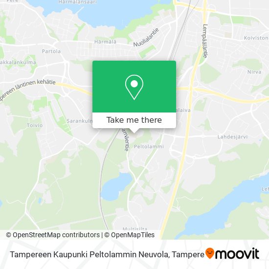 Tampereen Kaupunki Peltolammin Neuvola map