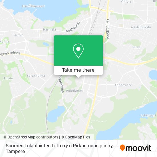 Suomen Lukiolaisten Liitto ry:n Pirkanmaan piiri ry map