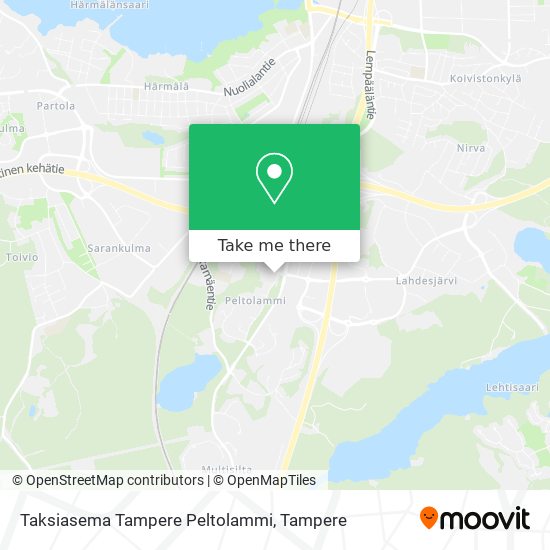 Taksiasema Tampere Peltolammi map