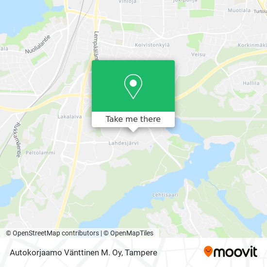 Autokorjaamo Vänttinen M. Oy map