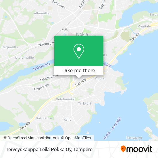 Terveyskauppa Leila Pokka Oy map