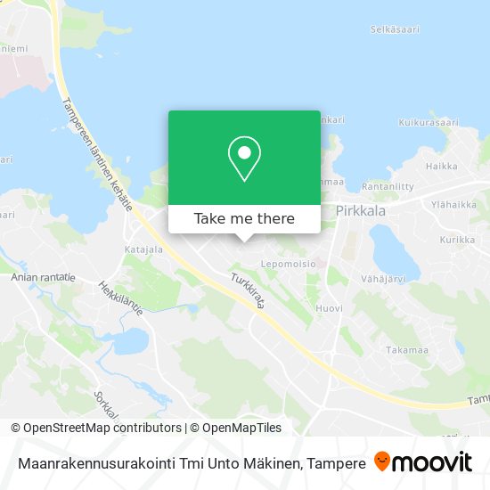 Maanrakennusurakointi Tmi Unto Mäkinen map