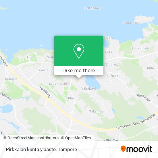 Pirkkalan kunta yläaste map