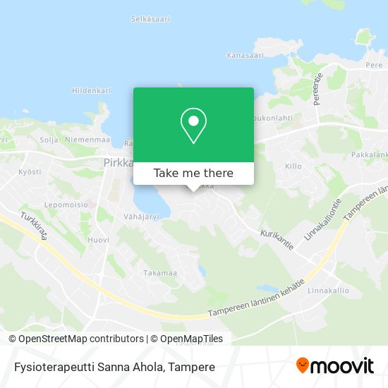 Fysioterapeutti Sanna Ahola map