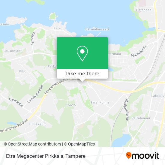 Etra Megacenter Pirkkala map