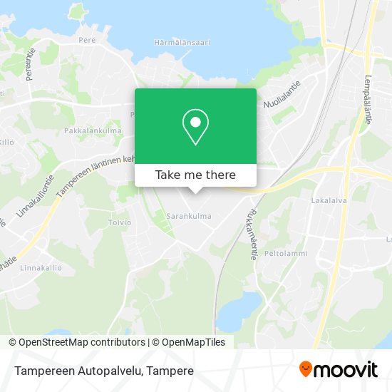 Tampereen Autopalvelu map