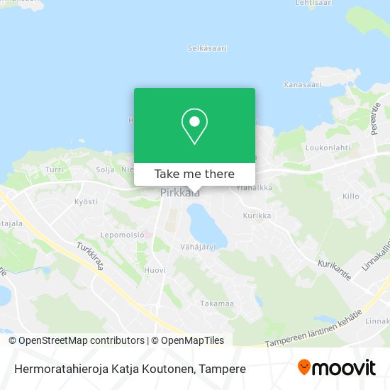 Hermoratahieroja Katja Koutonen map