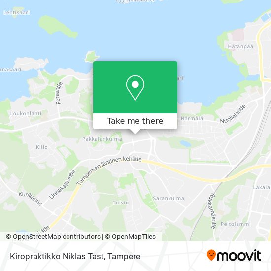 Kiropraktikko Niklas Tast map
