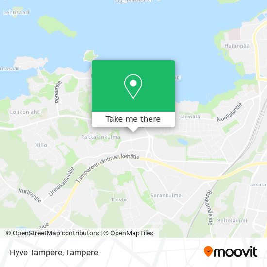 Hyve Tampere map