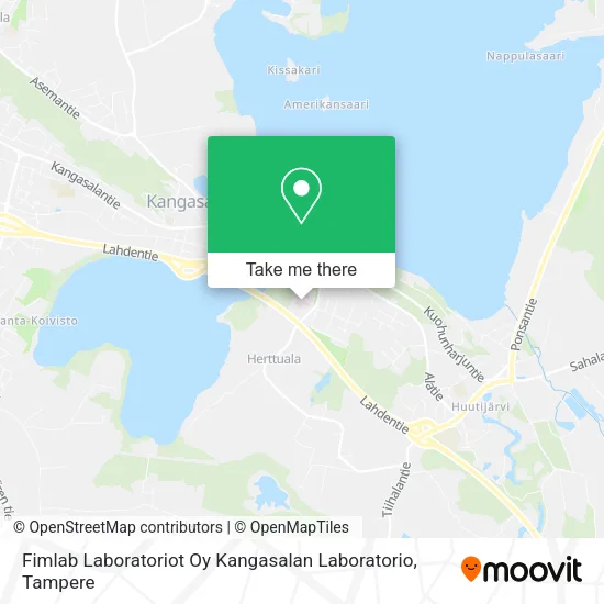 Fimlab Laboratoriot Oy Kangasalan Laboratorio map