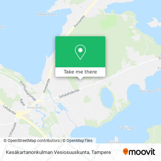 Kesäkartanonkulman Vesiosuuskunta map