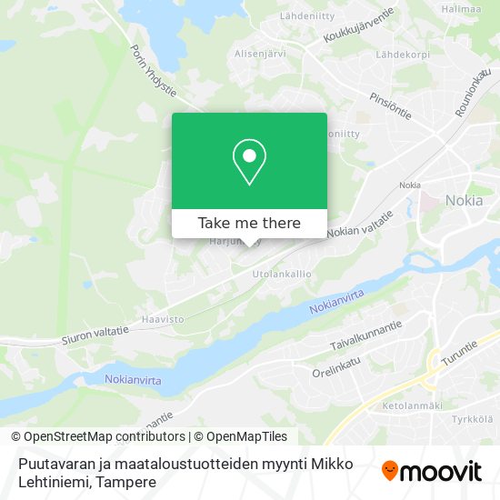 Puutavaran ja maataloustuotteiden myynti Mikko Lehtiniemi map
