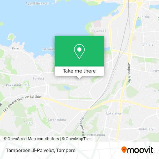 Tampereen Jl-Palvelut map