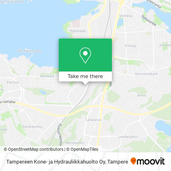 Tampereen Kone- ja Hydrauliikkahuolto Oy map