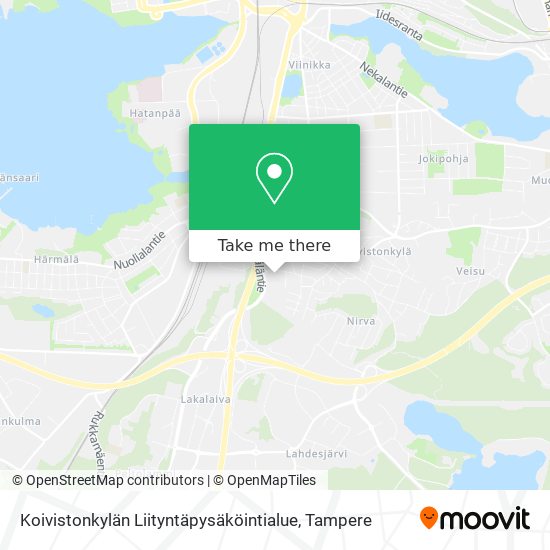 Koivistonkylän Liityntäpysäköintialue map