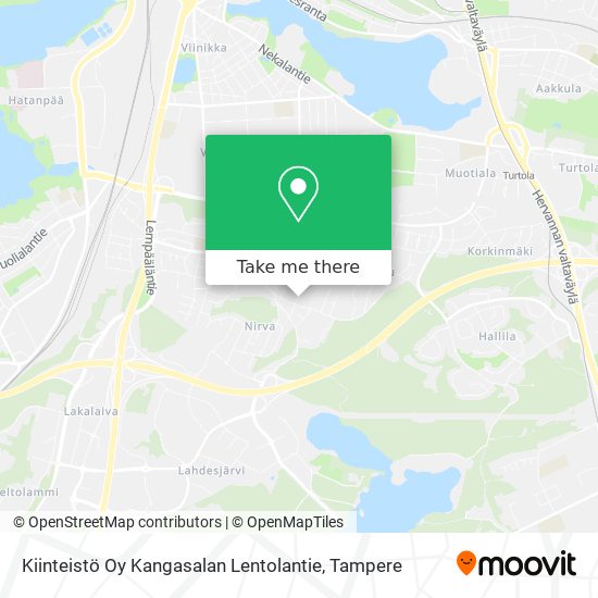 Kiinteistö Oy Kangasalan Lentolantie map