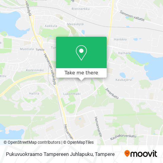 Pukuvuokraamo Tampereen Juhlapuku map