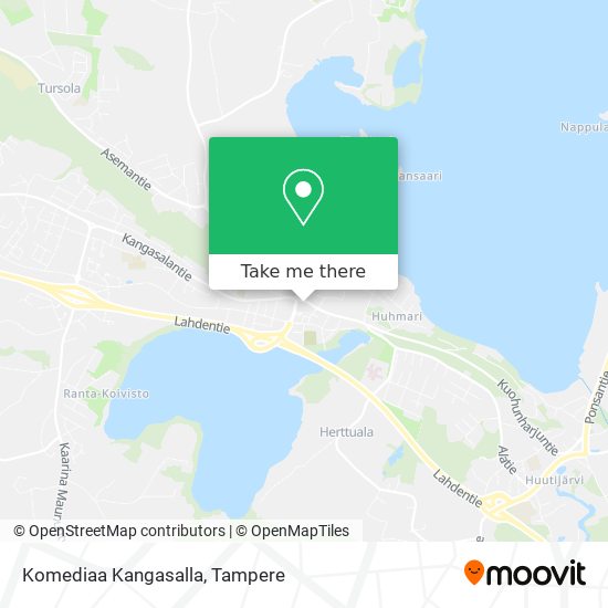 Komediaa Kangasalla map