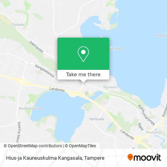 Hius-ja Kauneuskulma Kangasala map