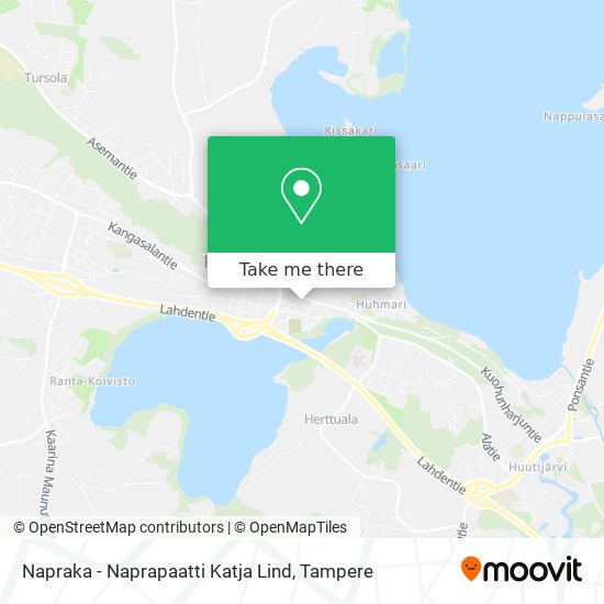 Napraka - Naprapaatti Katja Lind map