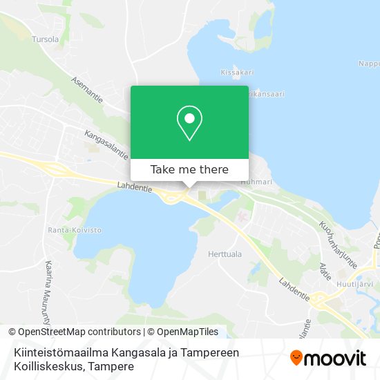 Kiinteistömaailma Kangasala ja Tampereen Koilliskeskus map