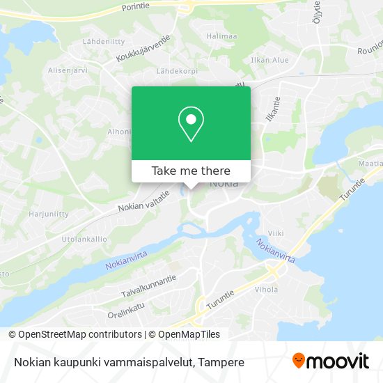 Nokian kaupunki vammaispalvelut map