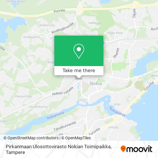 Pirkanmaan Ulosottovirasto Nokian Toimipaikka map