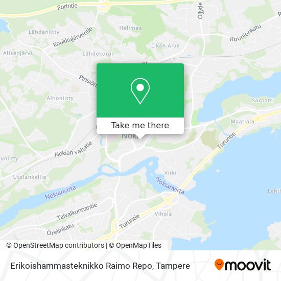 Erikoishammasteknikko Raimo Repo map