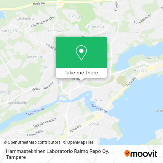 Hammastekninen Laboratorio Raimo Repo Oy map