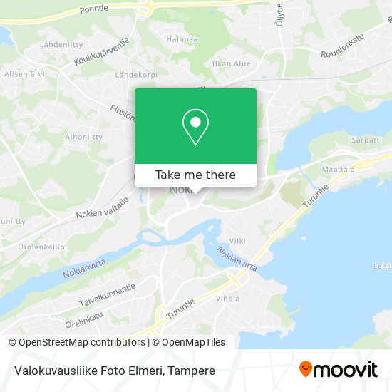Valokuvausliike Foto Elmeri map