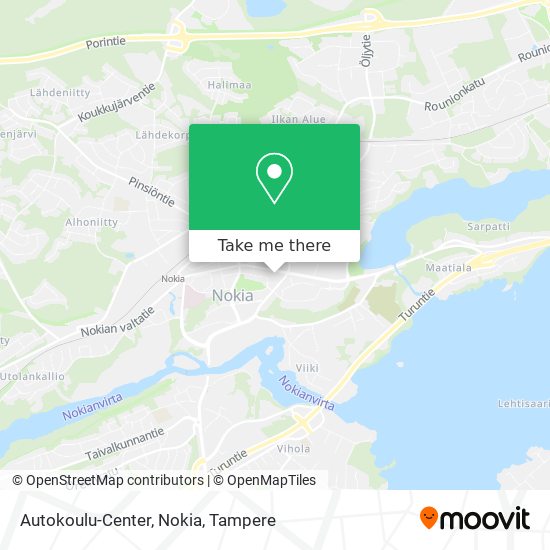 Autokoulu-Center, Nokia map