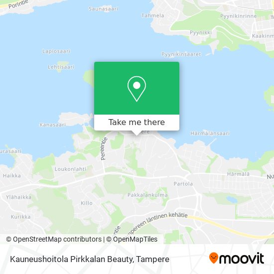 Kauneushoitola Pirkkalan Beauty map