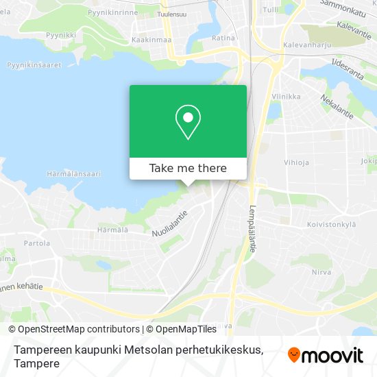 Tampereen kaupunki Metsolan perhetukikeskus map