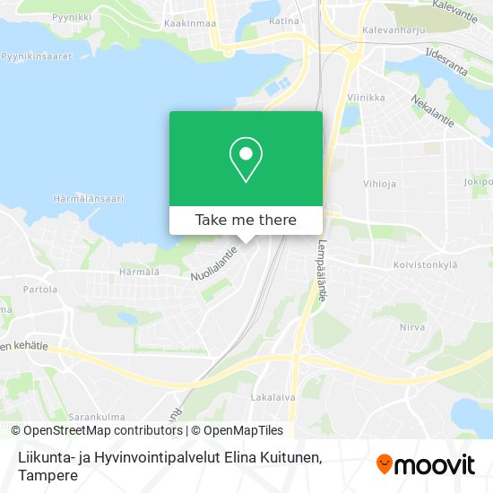 Liikunta- ja Hyvinvointipalvelut Elina Kuitunen map