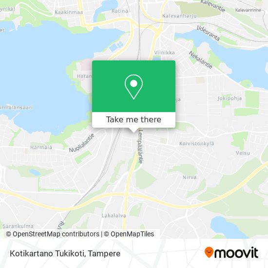 How to get to Kotikartano Tukikoti in Tampere by Bus?