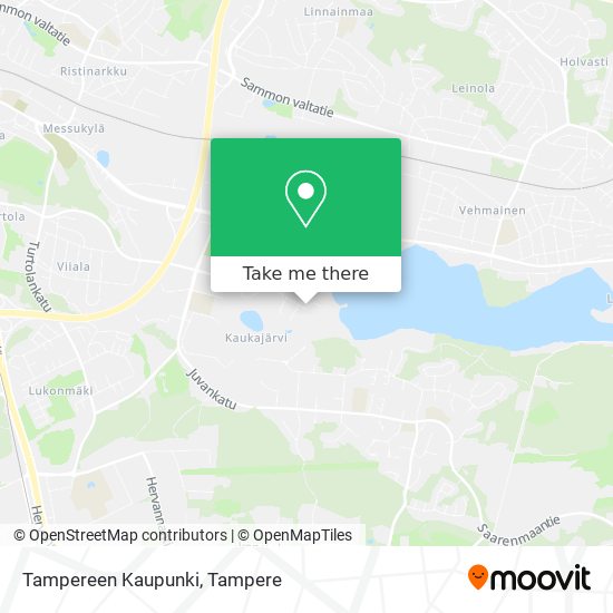 Tampereen Kaupunki map