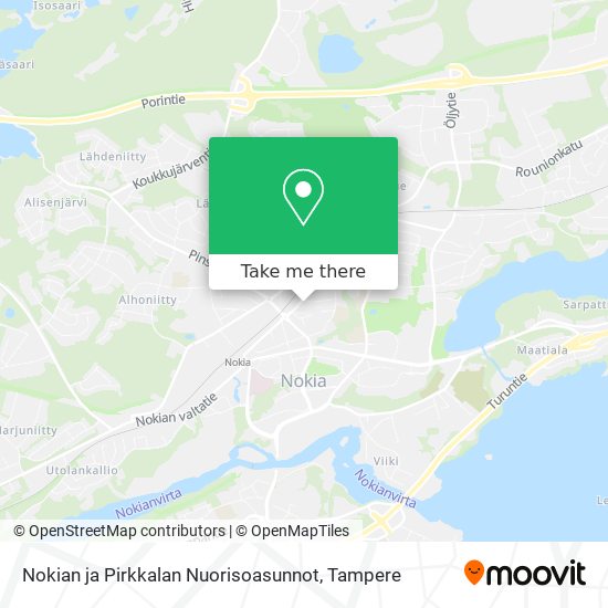 Nokian ja Pirkkalan Nuorisoasunnot map