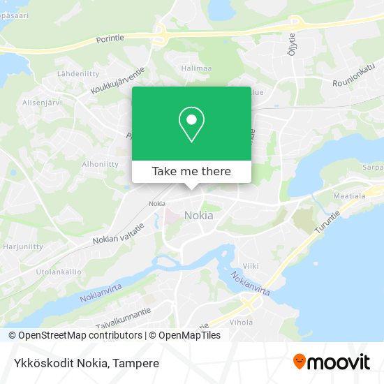 Ykköskodit Nokia map