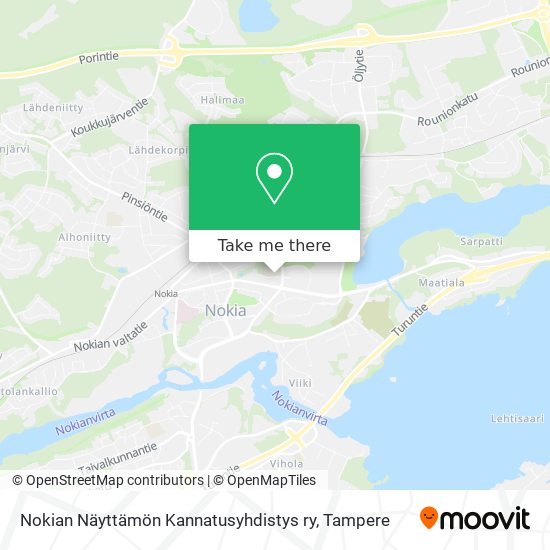 Nokian Näyttämön Kannatusyhdistys ry map