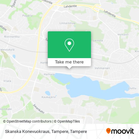 Skanska Konevuokraus, Tampere map