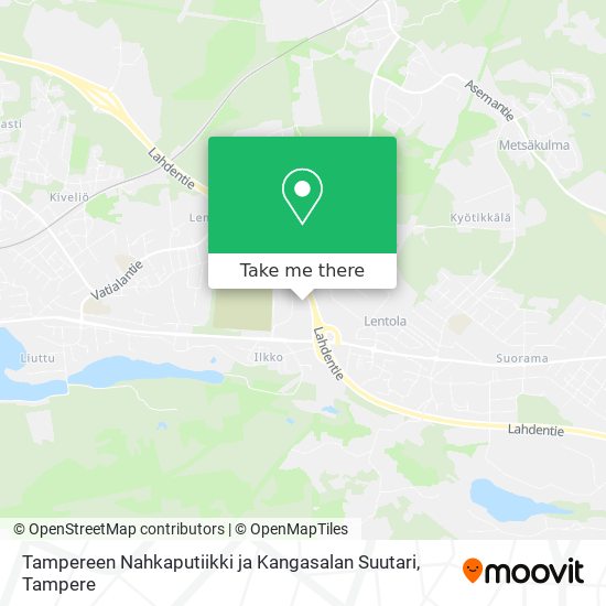 Tampereen Nahkaputiikki ja Kangasalan Suutari map