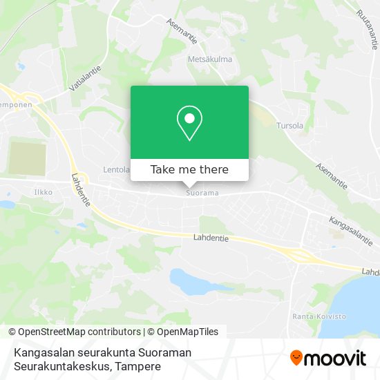 Kangasalan seurakunta Suoraman Seurakuntakeskus map