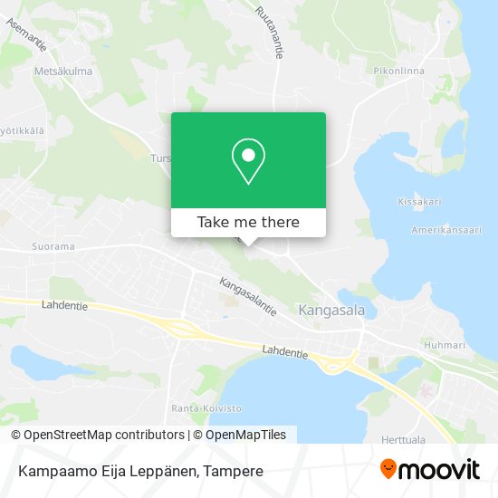 Kampaamo Eija Leppänen map