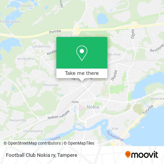 Football Club Nokia ry map